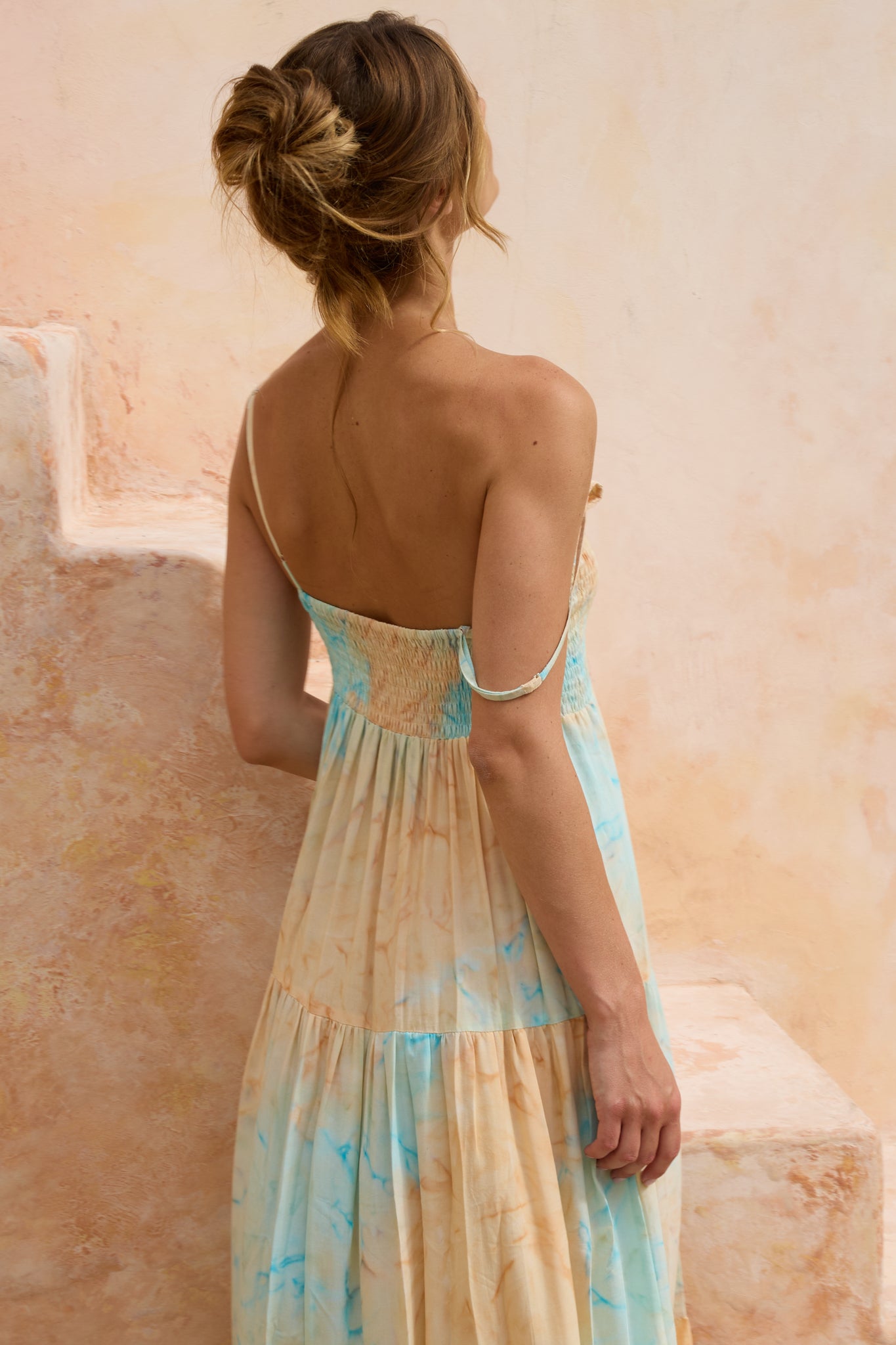 Eva Maxi Dress in Beach Tie Dye