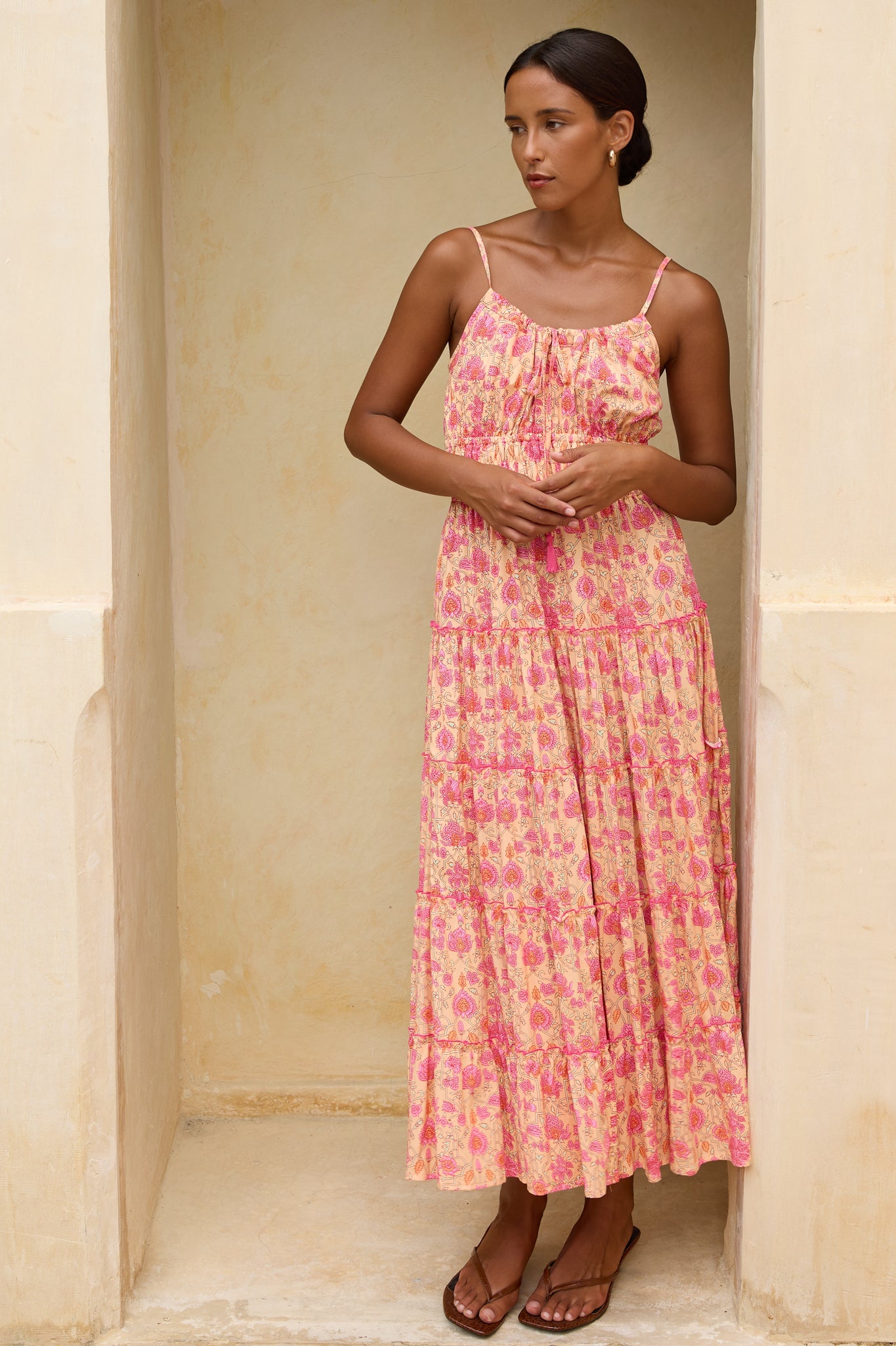 Alexia Midi Dress in Wild Ivy