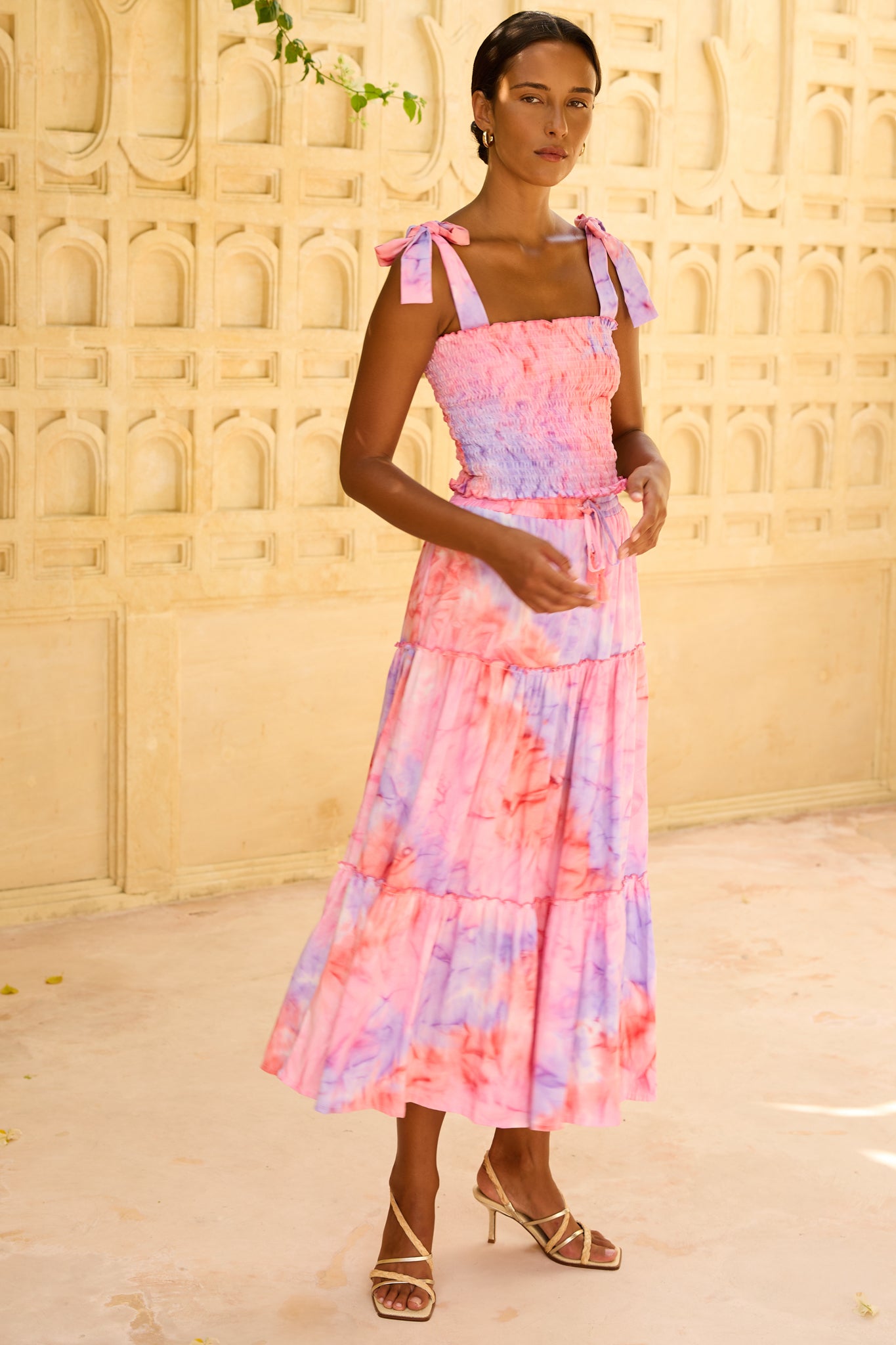 Reagen Top in Sunset Tie Dye