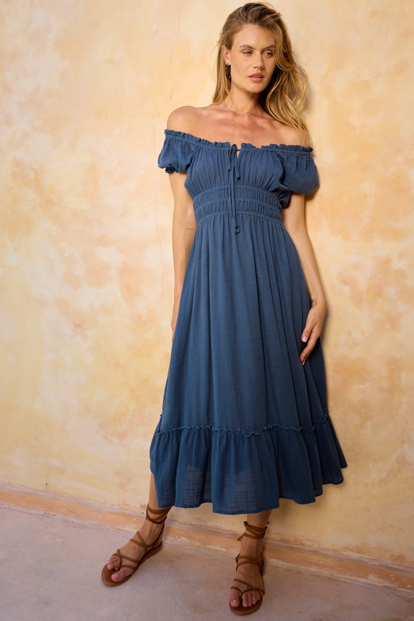 Sandra Maxi Dress in Persian Gauze