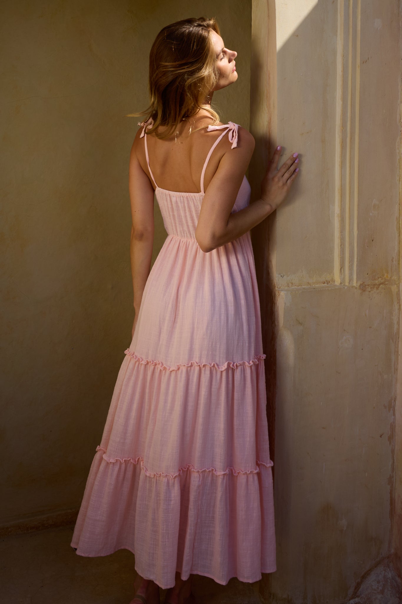 Stacy Maxi Dress in Petal Gauze