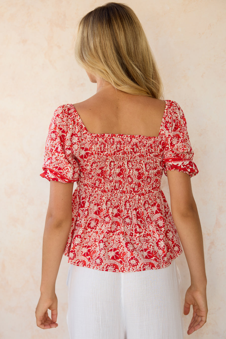 Lune Top in Scarlet Mawar