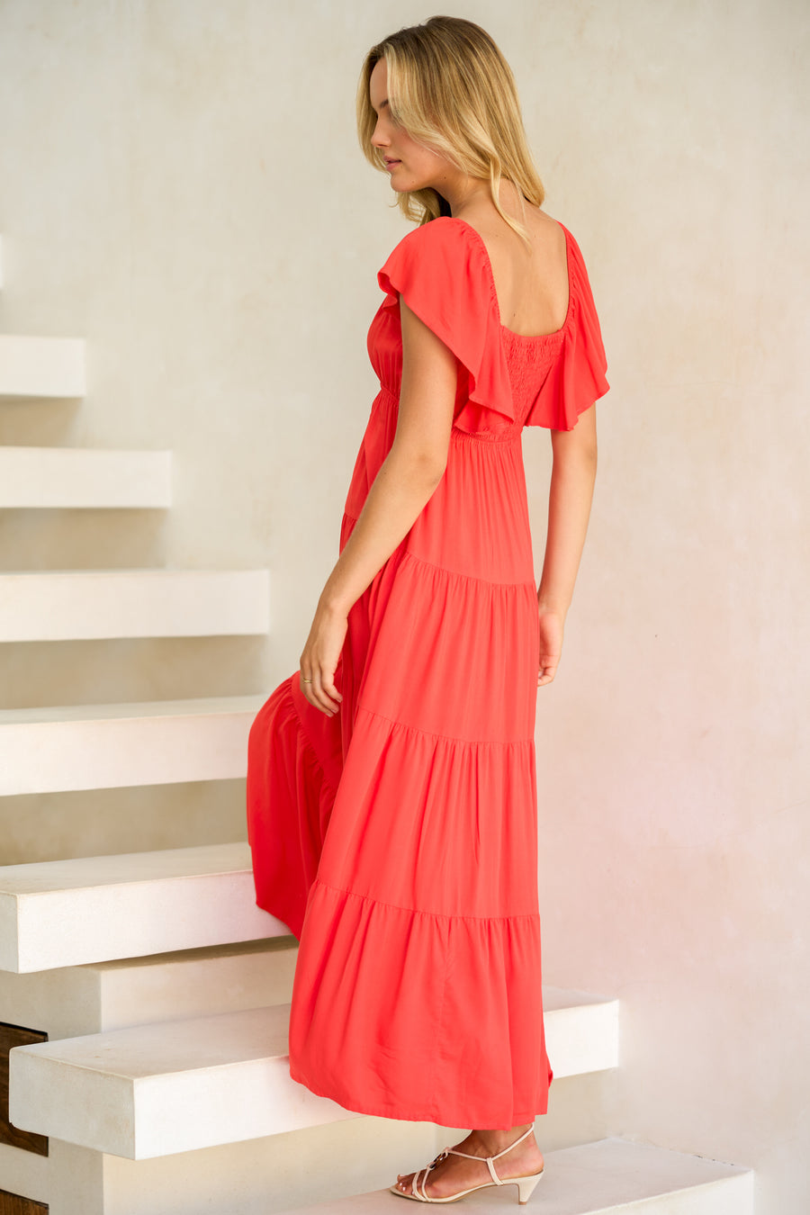 Levi Maxi Dress in Red