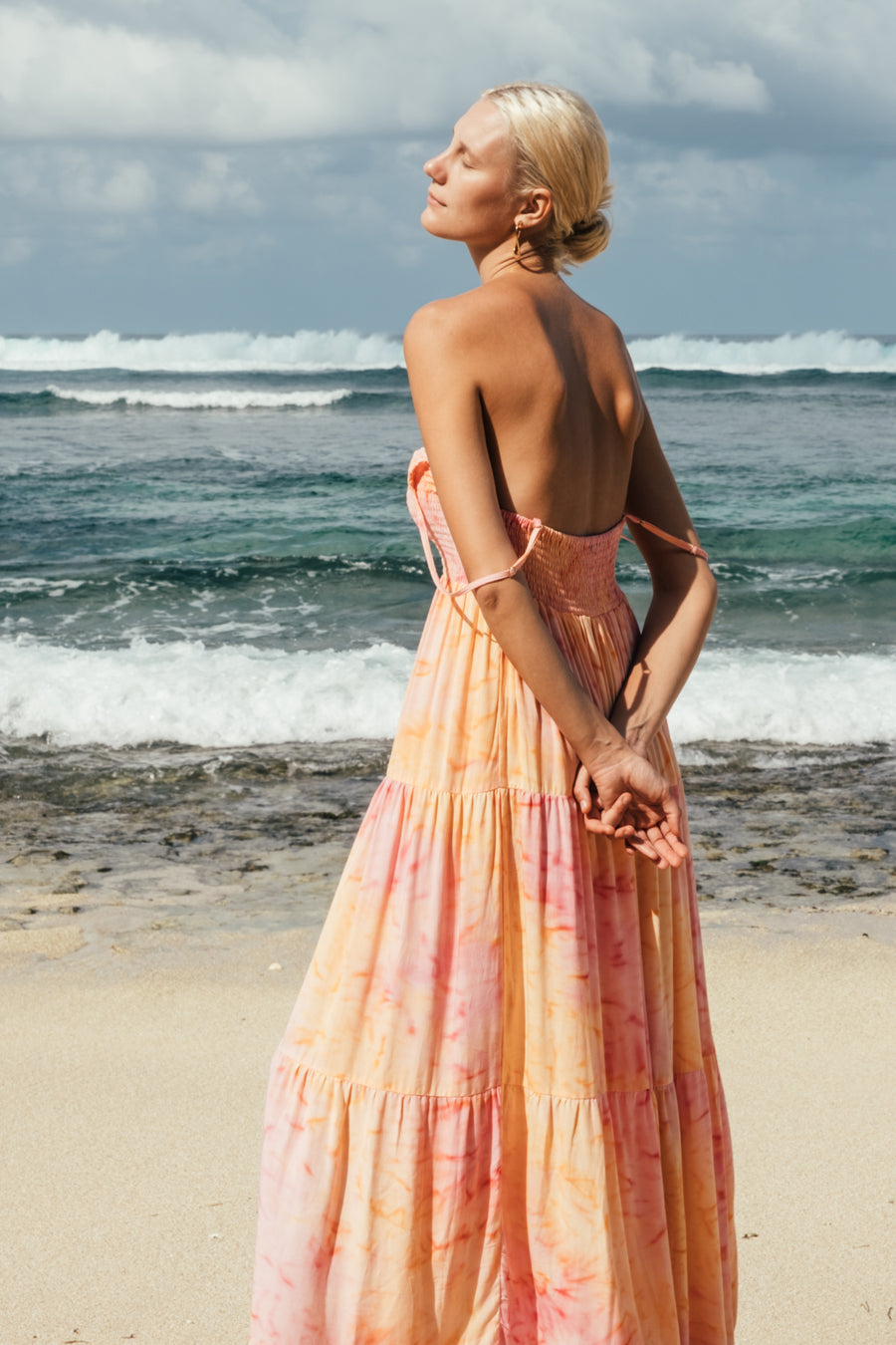 Eva Maxi Dress in Blaze Tie Dye