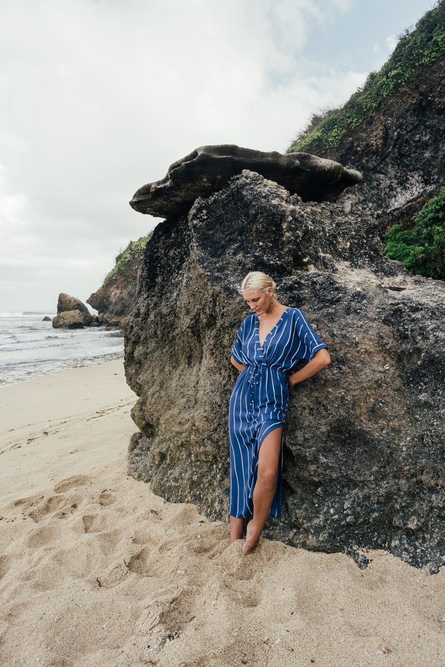 Claude Dress in Capri Stripe