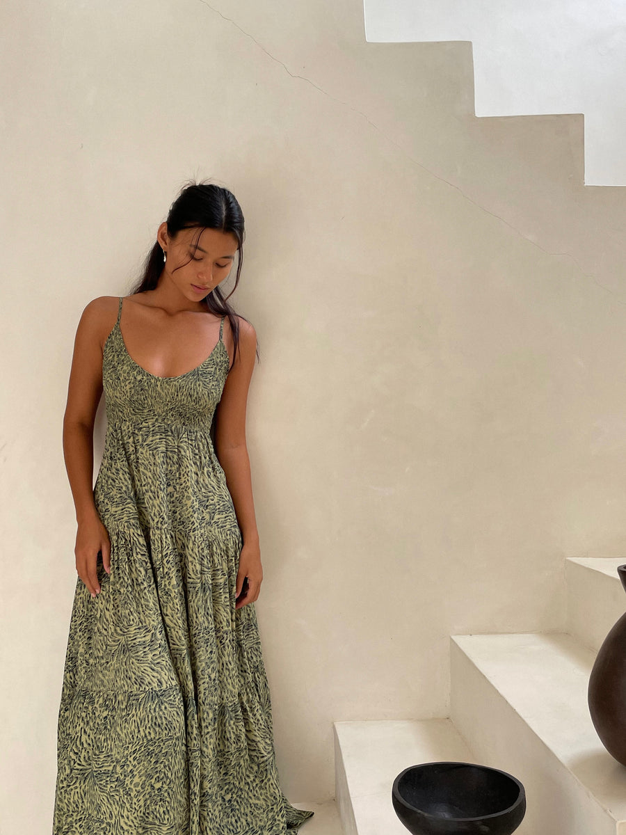 Eva Maxi Dress in Ranna Animal