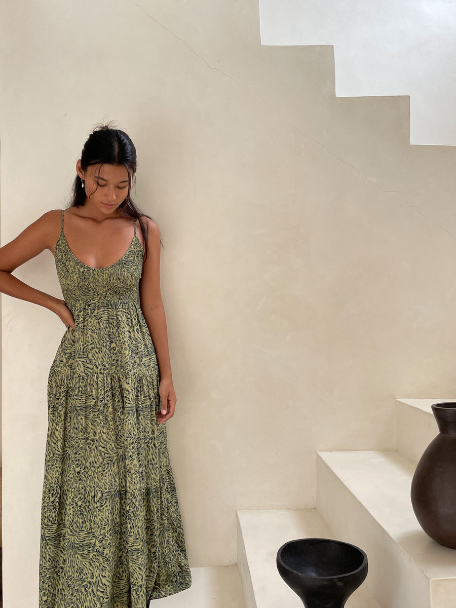 Eva Maxi Dress in Ranna Animal