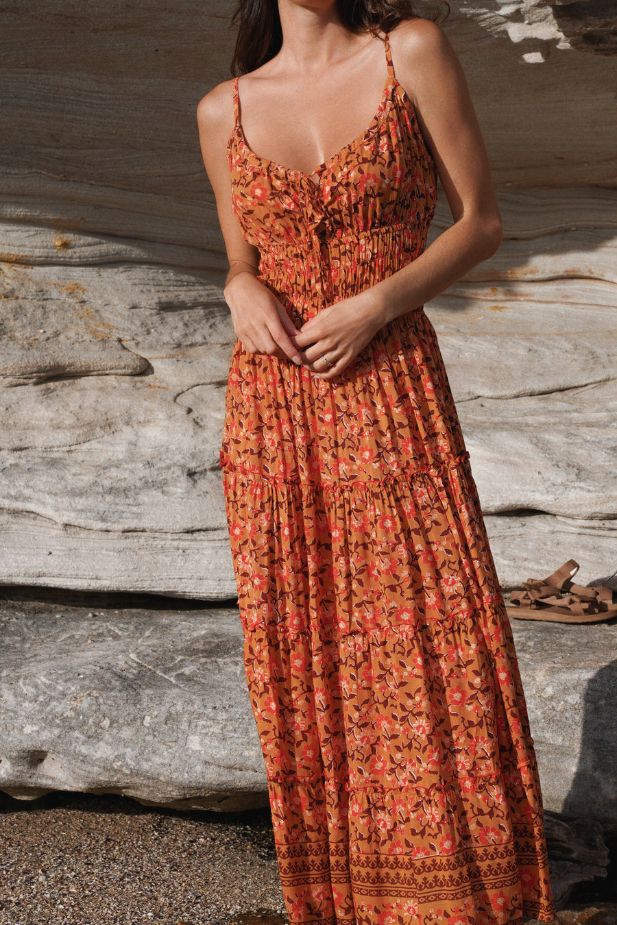 Alexia Midi Dress in Nectar Floral